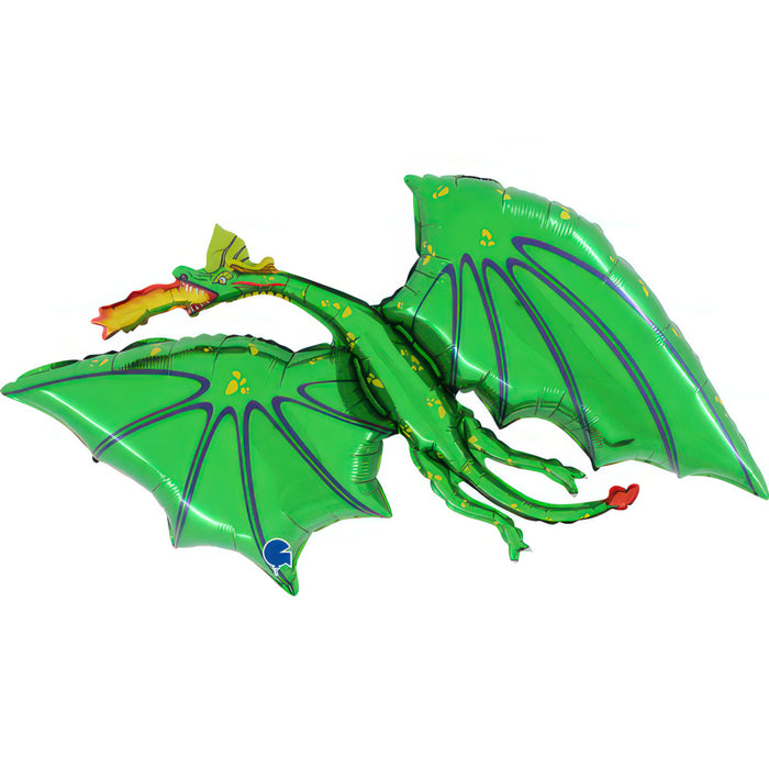 43" Folienballon Lose - Drache II - Grün