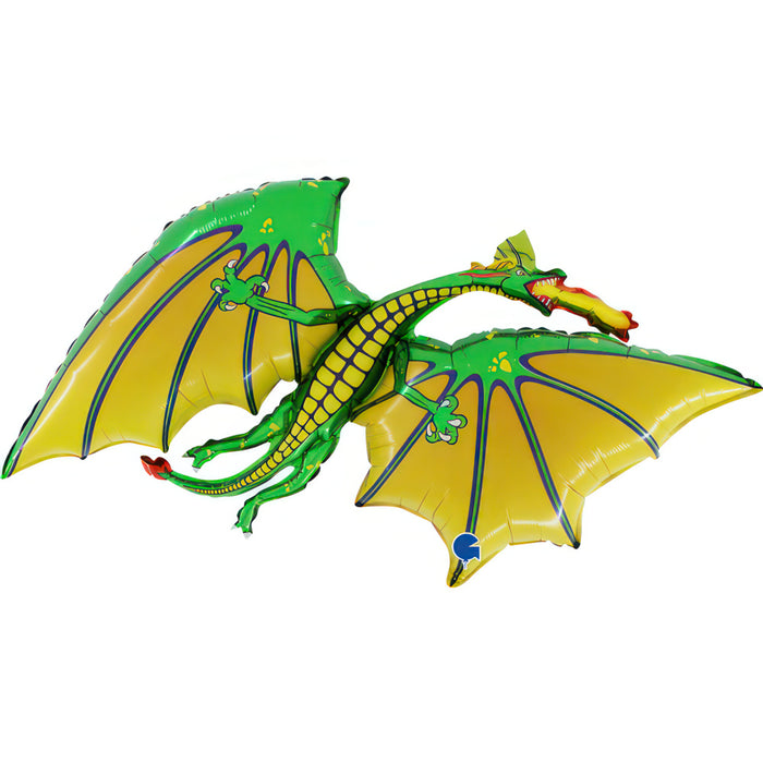 43" Folienballon Lose - Drache II - Grün