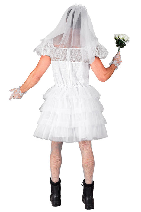 "Braut Kostüm" für Herren | Weiß - Spaßkostüm Männerballett