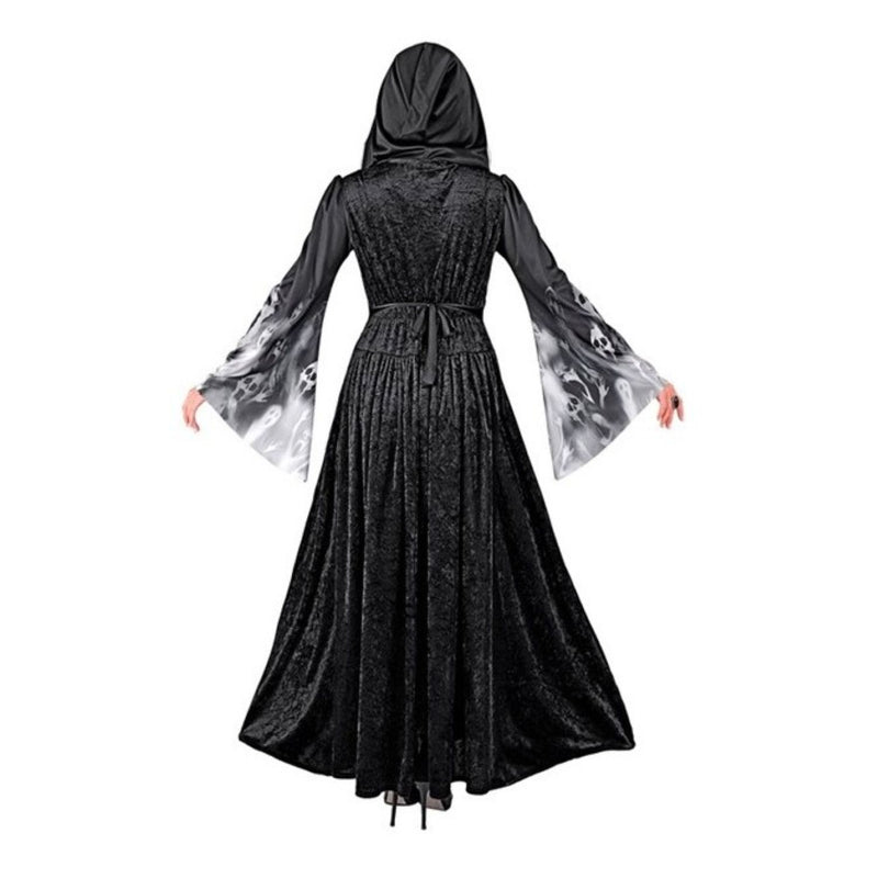 Kostüm "Screaming Souls" für Damen | Kleid mit Kapuze - Schwarz/Grau