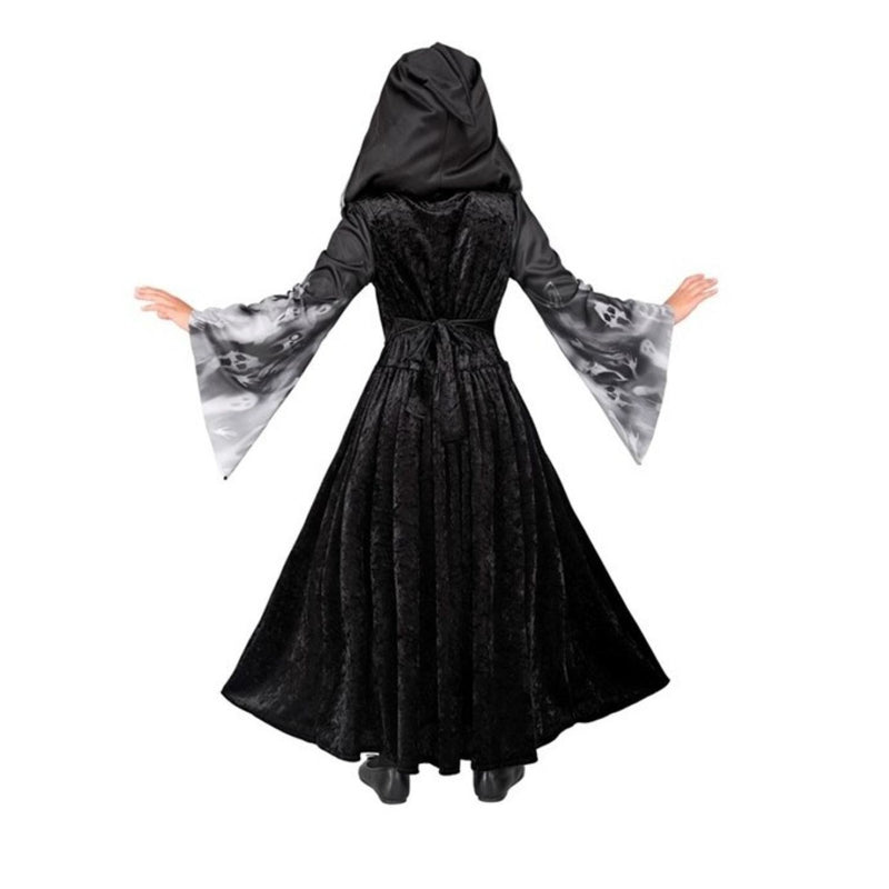 Kostüm "Screaming Souls" für Mädchen | Kleid mit Kapuze - Schwarz/Grau