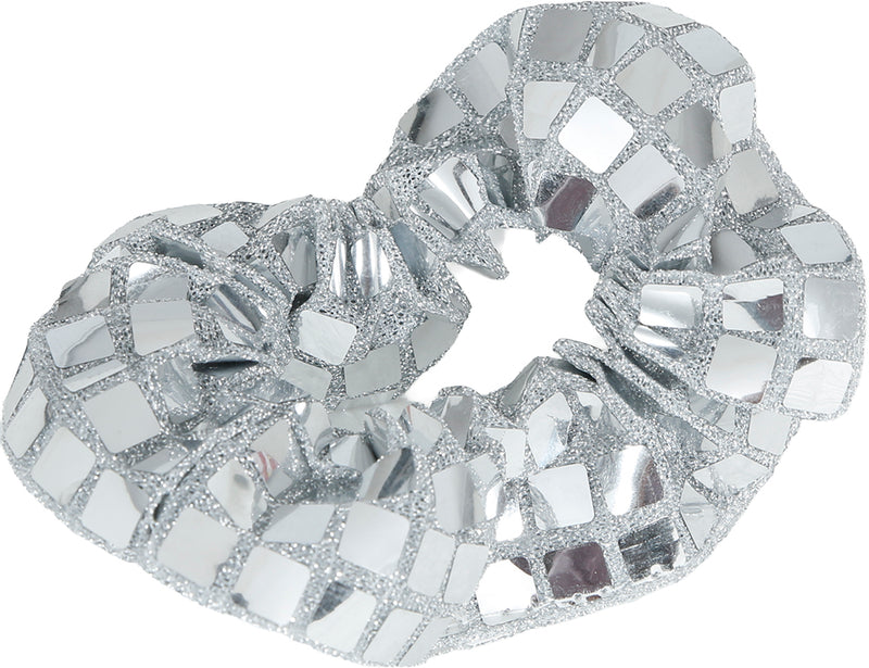 Disco Haargummi - Scrunchie | Metallic Silber