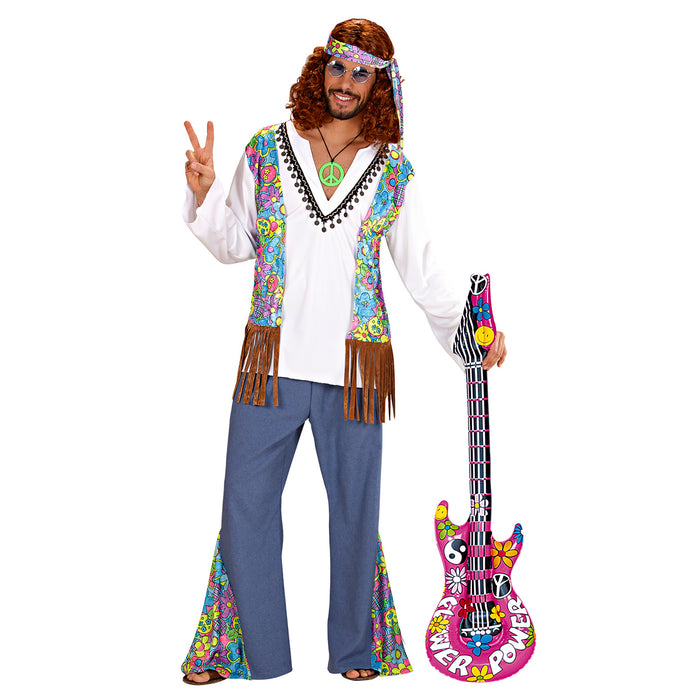 Aufblasbare Gitarre Hippie ca.105cm
