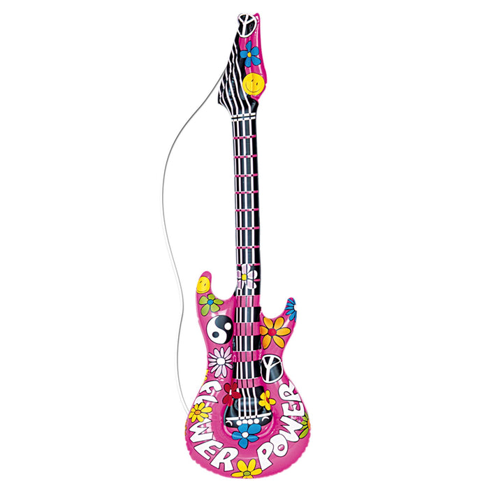 Aufblasbare Gitarre Hippie ca.105cm