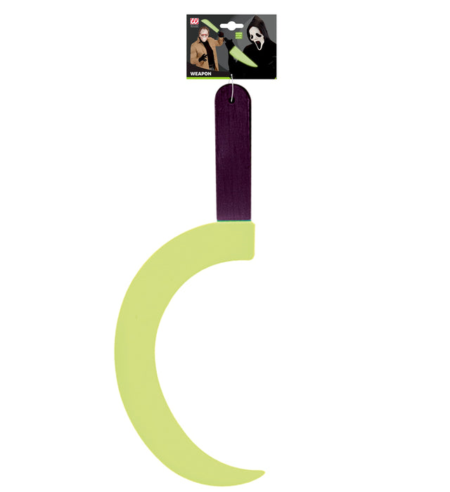 Sichel "Glow in the dark" 44 cm| Halloween Mörder Waffe