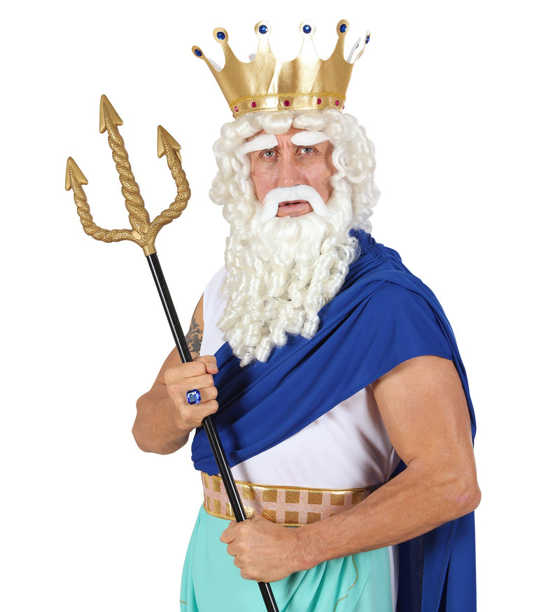 Goldener Dreizack - 122 cm | Zubehör Kostüm Neptun Meerjungfrau