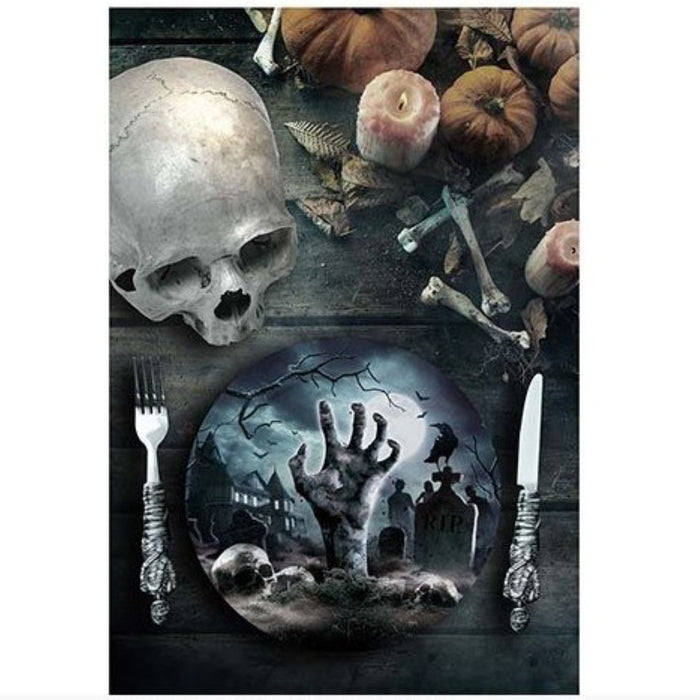 Halloween "Friedhof" | Pappteller Ø23cm/6Stk.