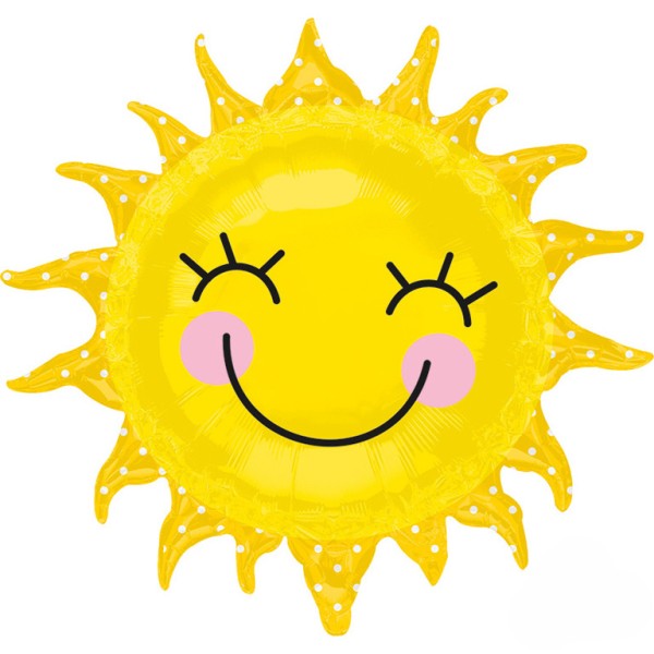 SuperShape Folienballon "Sonne Sunshine  | 74x71cm