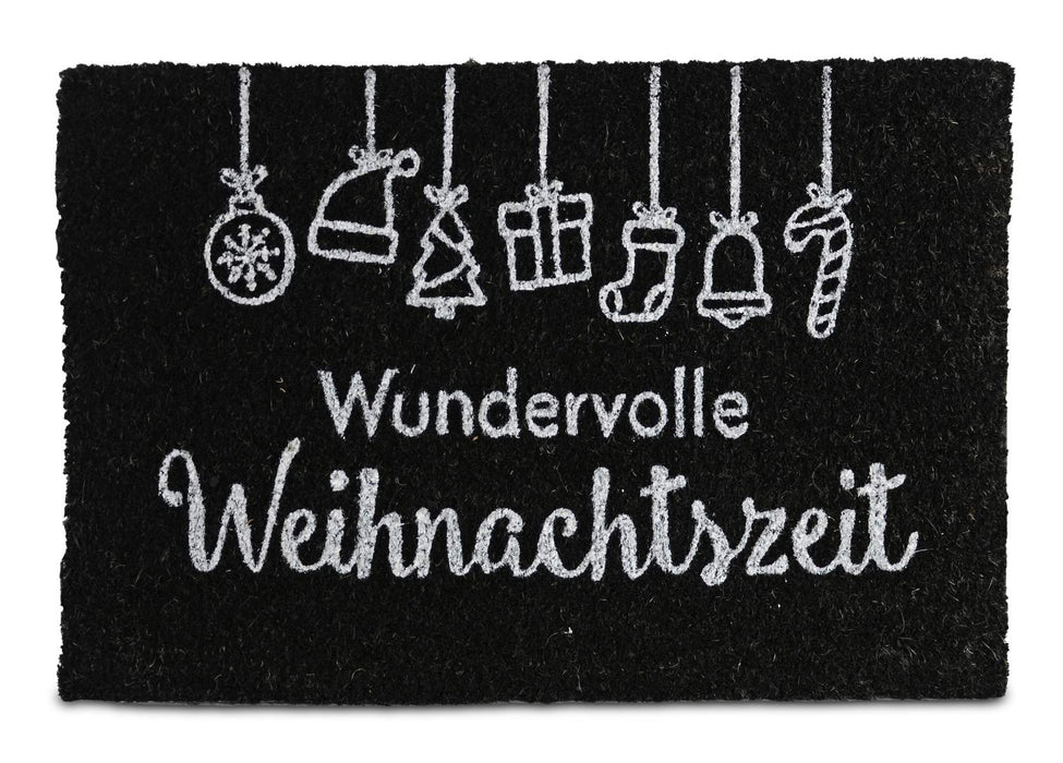 Fußmatte mit Motiv Wundervolle Weihnachtszeit | 40 x 60 x 1,5 cm | 24664
