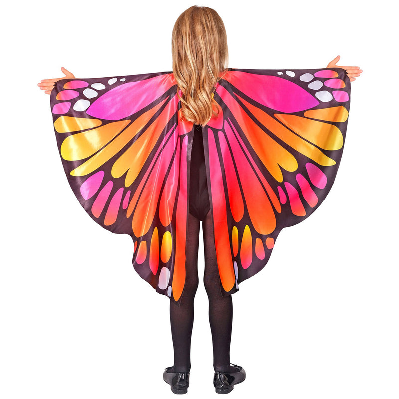 Schmetterlingskostüm Set für Kinder - Flügel und Augenmaske | Pink