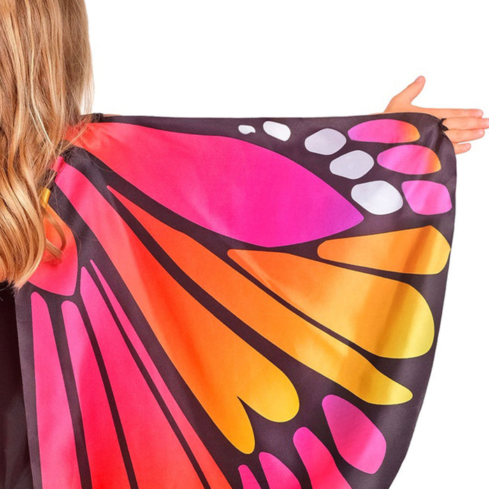 Schmetterlingskostüm Set für Kinder - Flügel und Augenmaske | Pink