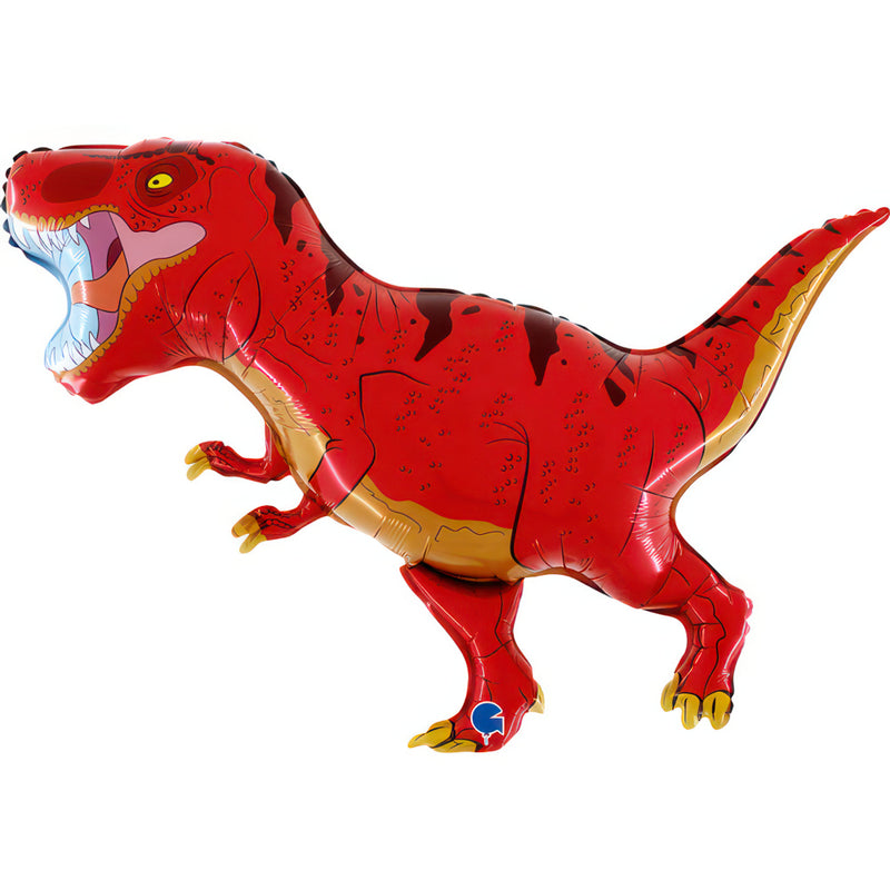 36" Shape Folienballon Lose - T-Rex Rot | HFE