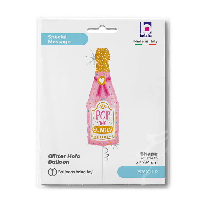 ABC 37" Folienballon "Champagne Bottle" | 94 cm