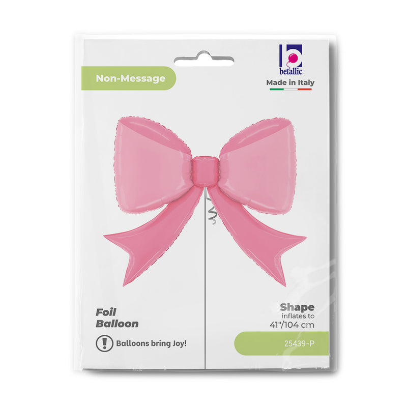 Shape Folienballon "Schleife" Rosa | 104 cm