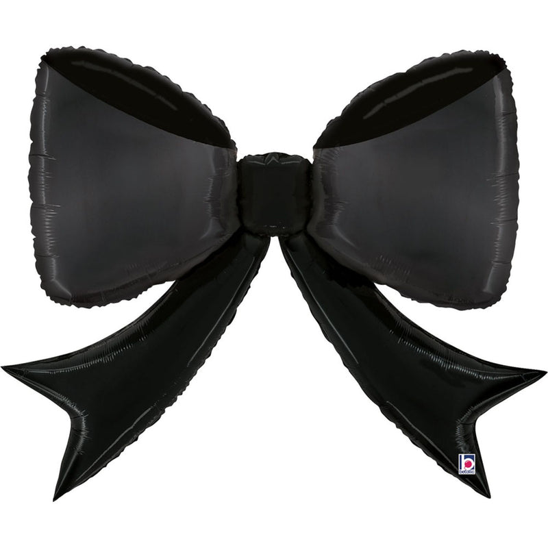 41" Folienballon Shape Schleife | 104 cm - Schwarz