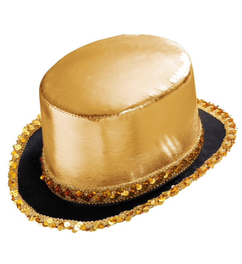 Zylinder "Showtime" mit Pailletten | Gold
