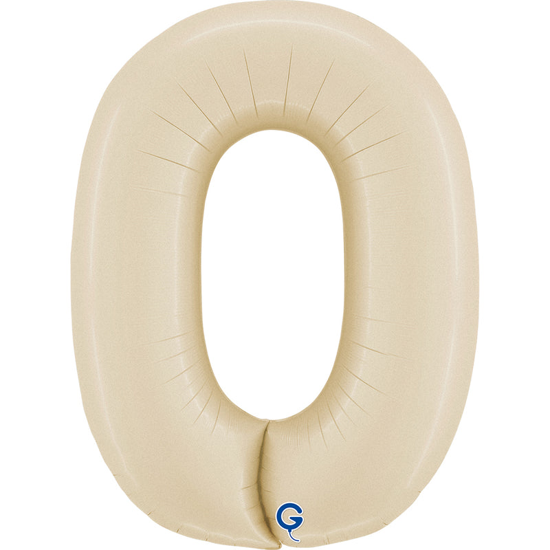 Riesenzahl Folienballon 26"/66cm | Satin Cream