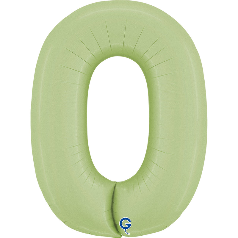Riesenzahl Folienballon 26"/66cm | Satin Olive #0
