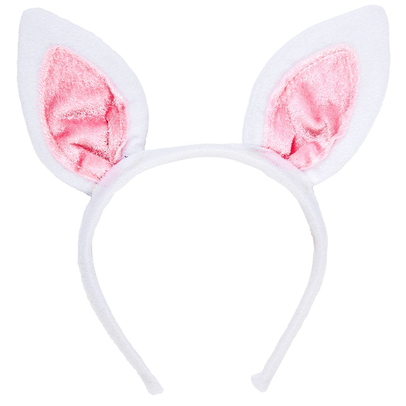 Hase Kostüm Set 3-tlg. mit Haarreif | Weiß Rosa