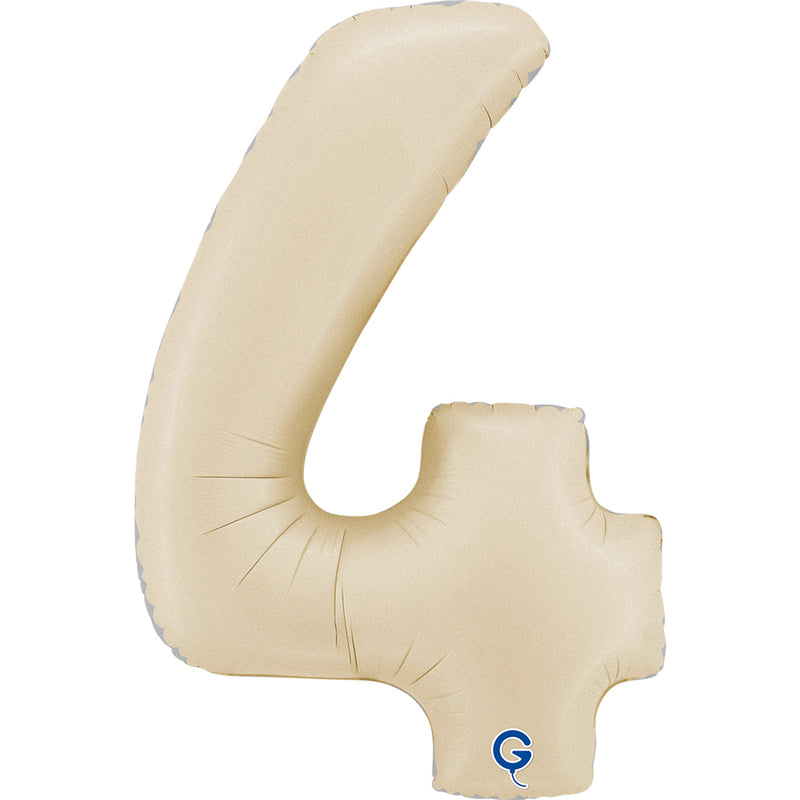 Riesenzahl Folienballon 26"/66cm | Satin Cream