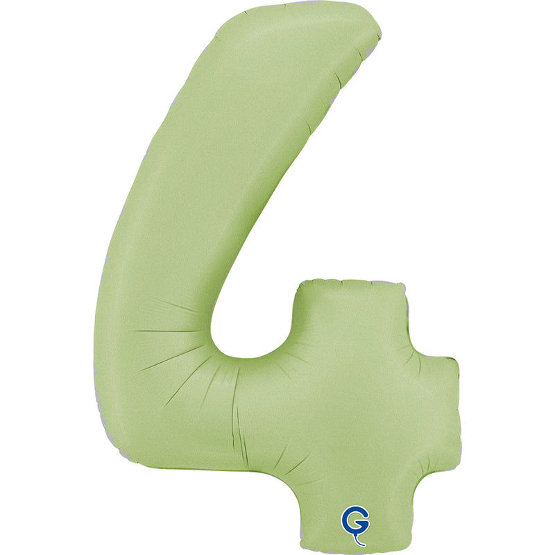 Riesenzahl Folienballon 26"/66cm | Satin Olive #4