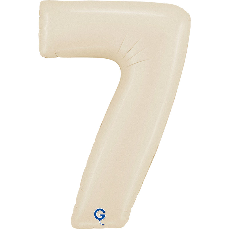 Riesenzahl Folienballon 26"/66cm | Satin Cream