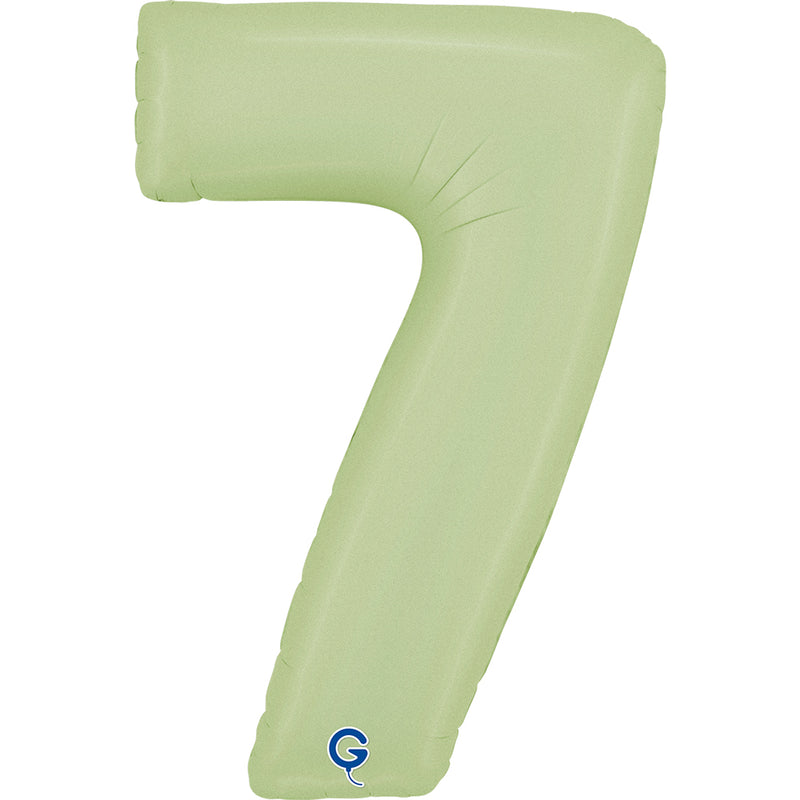 Riesenzahl Folienballon 26"/66cm | Satin Olive #7