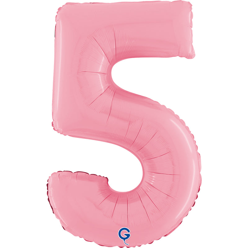 Riesenzahl Folienballon 26"/66cm | Pastel Pink