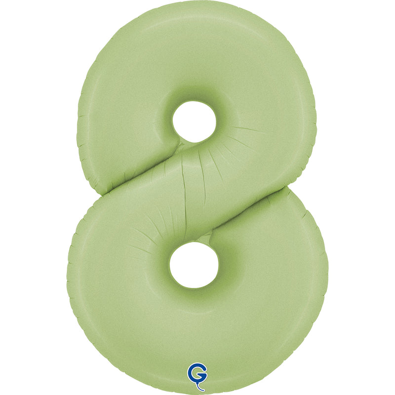 Riesenzahl Folienballon 26"/66cm | Satin Olive #8