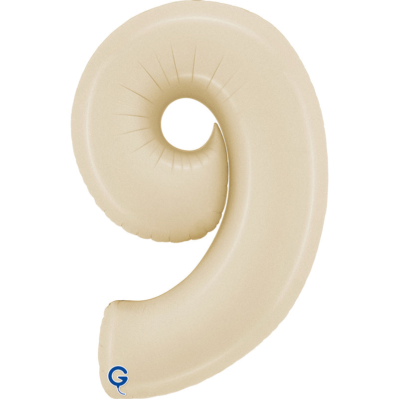 Riesenzahl Folienballon 26"/66cm | Satin Cream