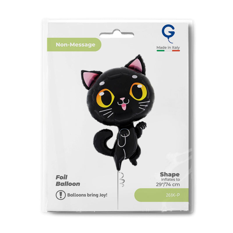 29"  Folienballon Shape Katze | 74 cm - Schwarz