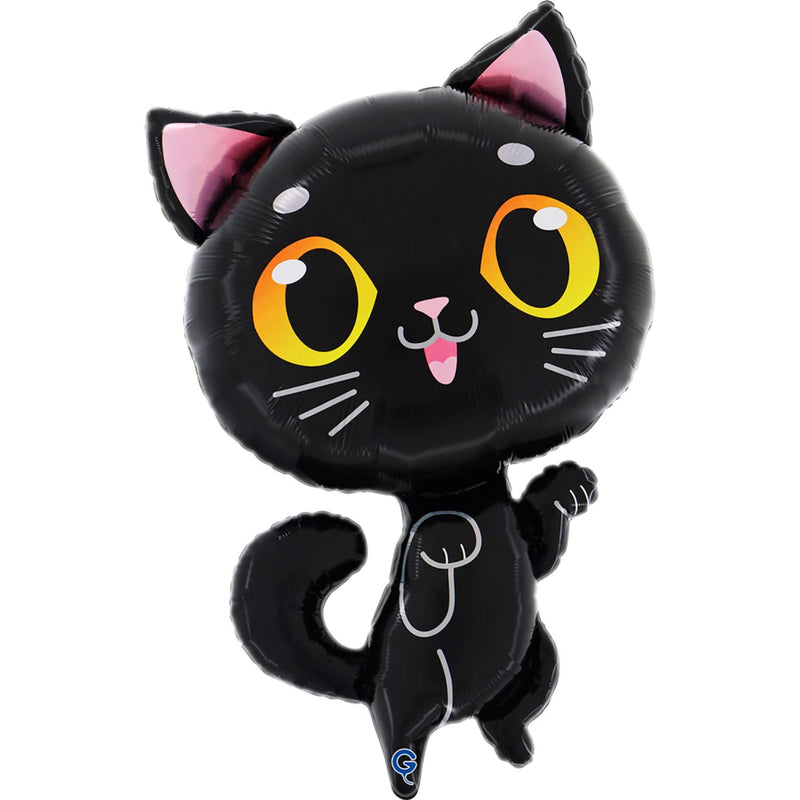 29"  Folienballon Shape Katze | 74 cm - Schwarz