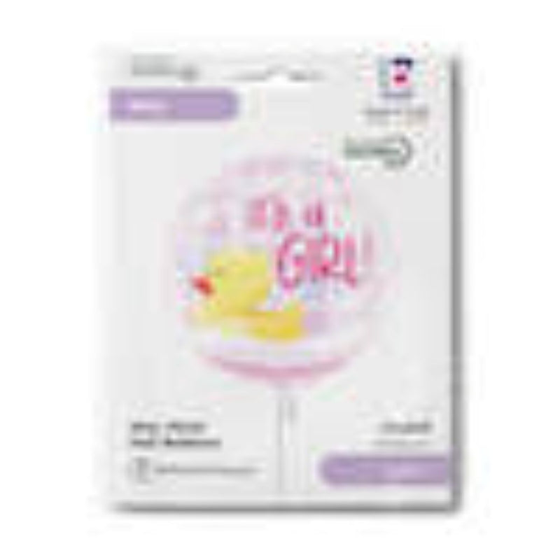 18"/Ø46cm Folienballon Ente "It`s a Girl"