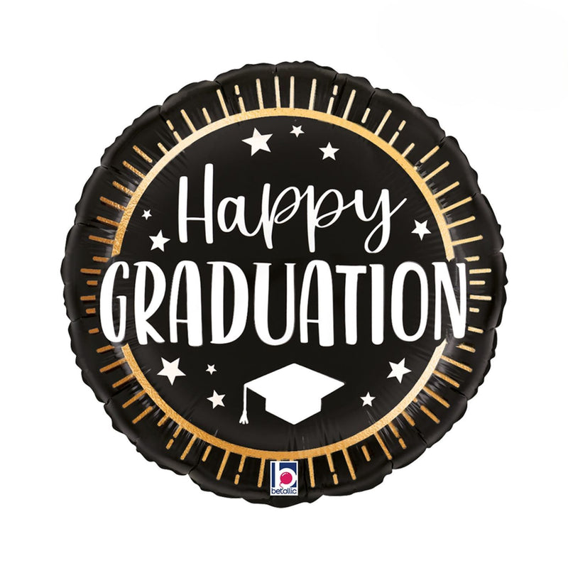 18"/Ø46cm Folienballon Happy Graduation