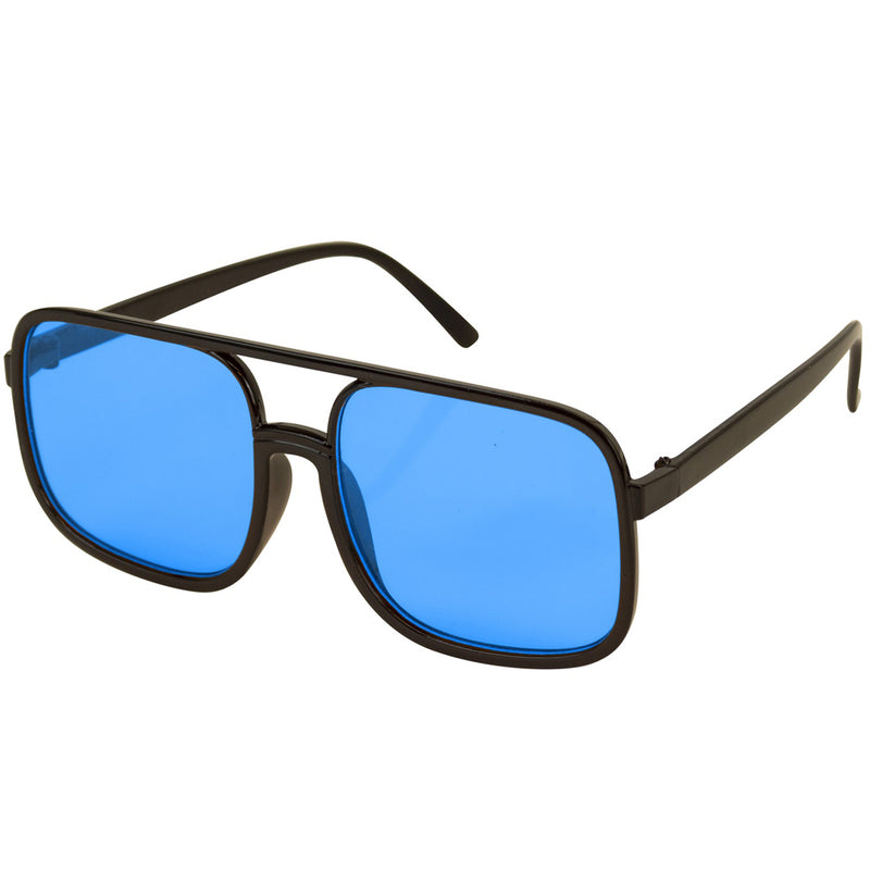 90er Jahre Brille "Hip Hop" | Hellblau