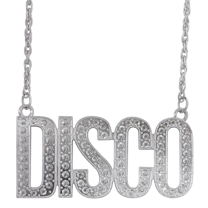 Halskette "DISCO" 50 cm | Silber - Party