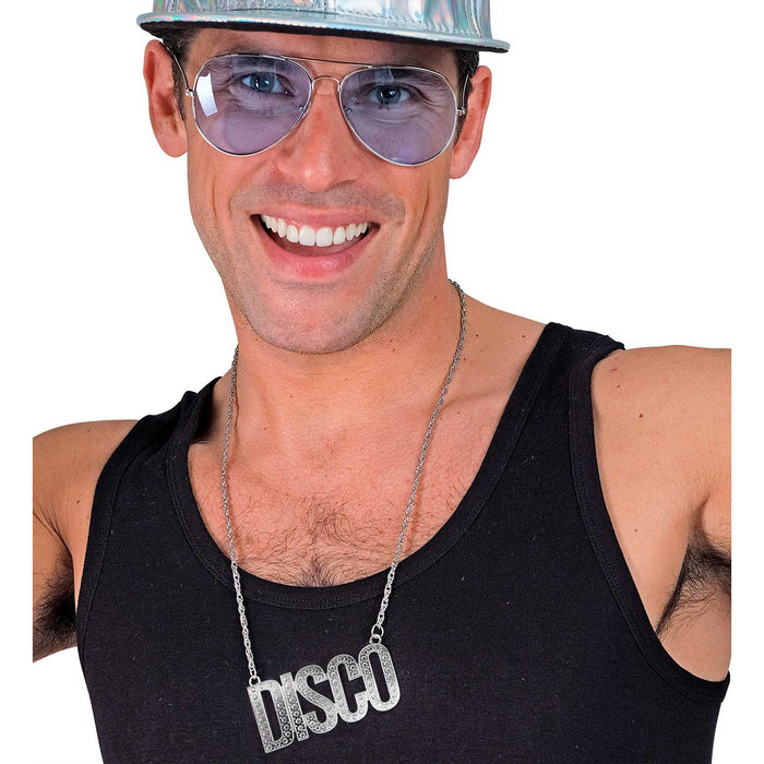 Halskette "DISCO" 50 cm | Silber - Party