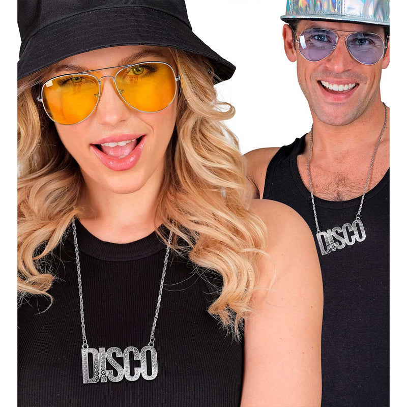 Halskette "DISCO" 50 cm | Silber - Party