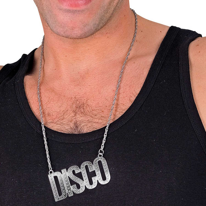 Halskette "DISCO" 50 cm | Silber - Party