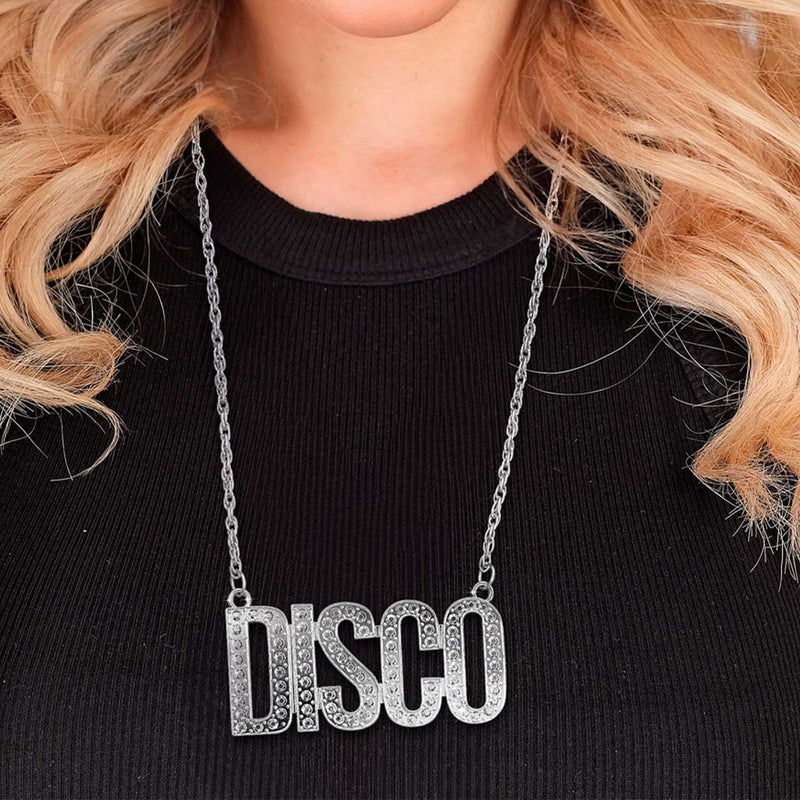 Halskette "DISCO" 50 cm | Silber - Party