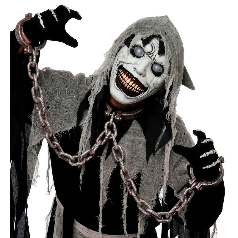Halloween Maske "Monster mit Glubschaugen" | Weiß