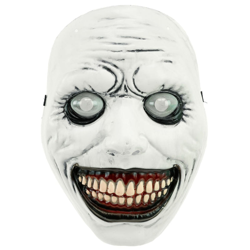 Halloween Maske "Monster mit Glubschaugen" | Weiß