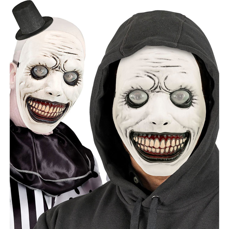 Halloween Maske "Monster mit Glubschaugen" | Weiß