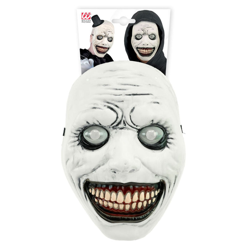 Halloween Maske "Monster mit Glubschaugen" | Weiß