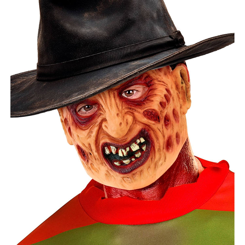 Halloween Maske "Horror verbranntes Gesicht" | Braun Rot