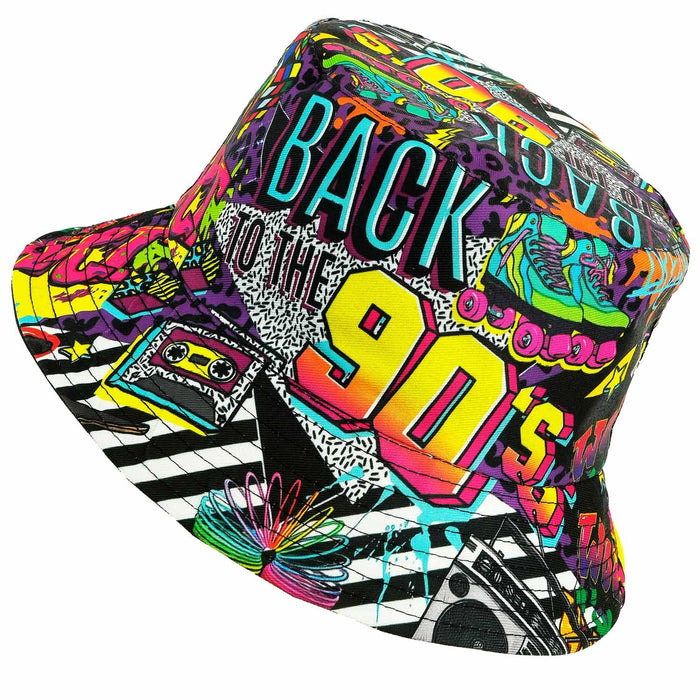 Anglerhut "90er Jahre" | Mehrfarbig - 90s Bad Taste Mottoparty