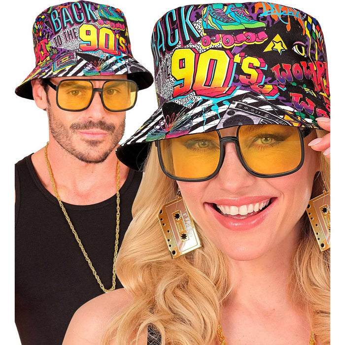 Anglerhut "90er Jahre" | Mehrfarbig - 90s Bad Taste Mottoparty