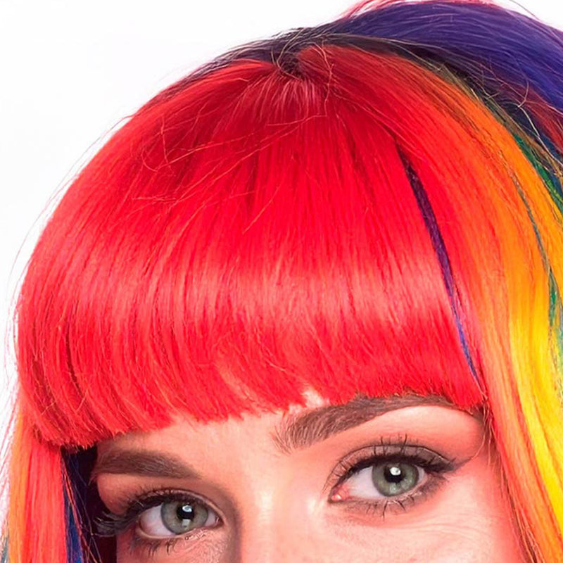 Bob Perücke "Regenbogen" für Erwachsene | Mehrfarbig