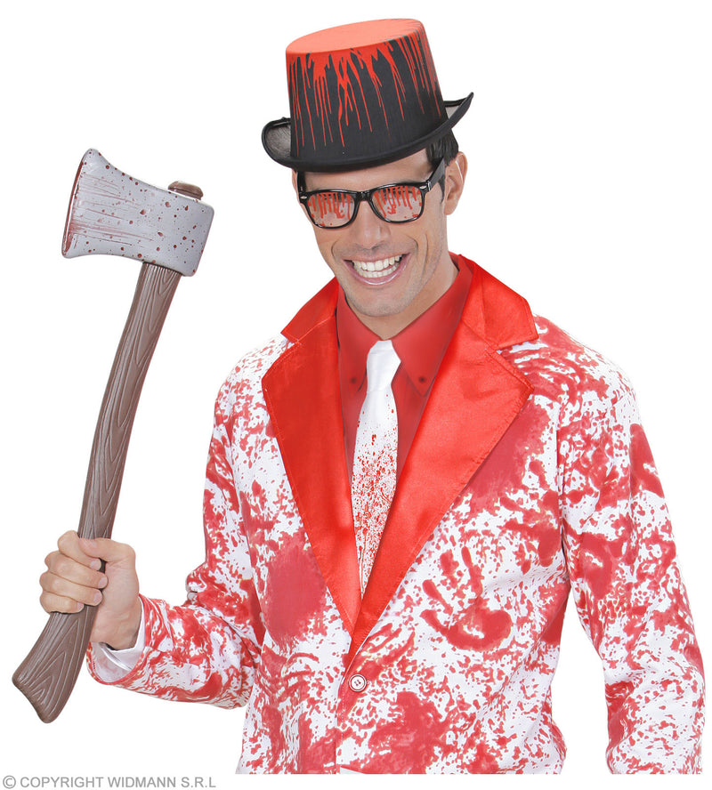 Blutverschmierte Krawatte | Weiß Rot