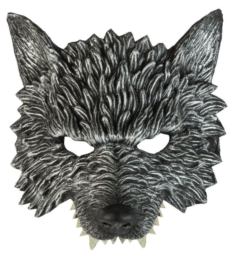 Halloween "kinnlose Wolfsmaske" | Grau